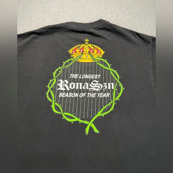 Full Send Nelk Boys Rona Season Longest Season T-Shirt Men’s Large Black Meme - Picture 4 of 6